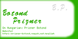 botond prizner business card